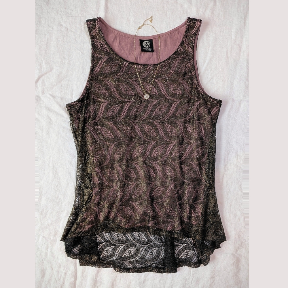Elegant Black and Gold Women's Top